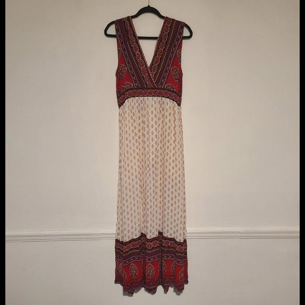 Women's True Destiny Boho Paisley Maxi Dress Size Large L